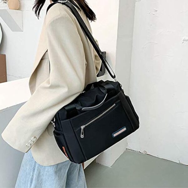 Luxury Bag Waterproof Nylon Shoulder Ladies Travel Crossbody ( Black Color) - Image 7